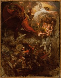Faraó e seu Anfitrião Perdidos no Mar Vermelho, 1792 e depois de 1800 de Benjamin West