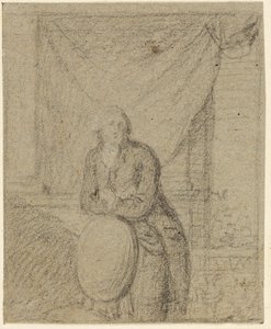 Retrato de um homem de pé em frente a uma janela de Benjamin West