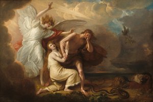 A Expulsão de Adão e Eva do Paraíso de Benjamin West