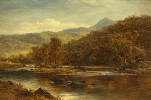 Sobre o rio Lledr de Benjamin Williams Leader