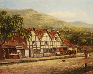 A antiga loja de ferreiros, Great Malvern, 1871