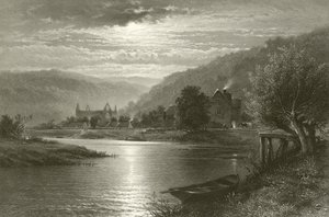 Abadia de Tintern - luar no Wye