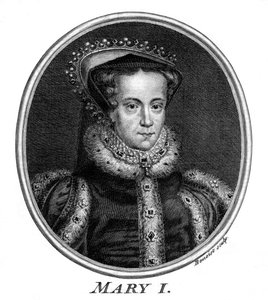 Rainha Maria I da Inglaterra.