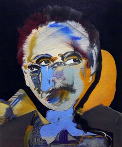 50 Grandes Escritores da História: Tennessee Williams, 2015 (óleo e acrílico sobre tela) de Benoit Erwann Boucherot
