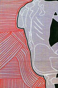 Passager 11, 2020 (acrílico sobre papel japonês serigrafado)