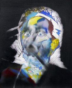 Surautoportrait au hijab, 2017 (óleo sobre tela) de Benoit Erwann Boucherot