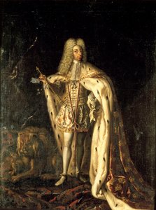 Rei Frederico IV da Dinamarca e Noruega 1671-1730, um 1700.