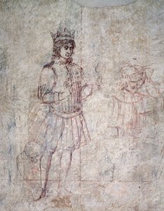 Adoração dos Magos, detalhe da sinopia de Benozzo di Lese di Sandro Gozzoli