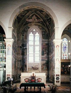 Episódios da Vida de Santo Agostinho, 1463-65 (ver também 192535, 192550, 192551, 192553, 192554) de Benozzo di Lese di Sandro Gozzoli
