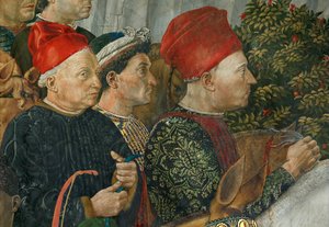 A Adoração dos Magos (fresco) de Benozzo di Lese di Sandro Gozzoli