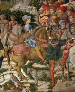 A Adoração dos Magos (fresco) de Benozzo di Lese di Sandro Gozzoli