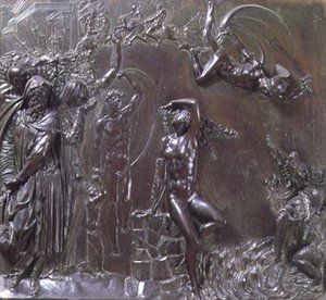 Perseus resgatando Andrómeda (bronze) de Benvenuto Cellini