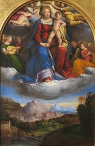 Nossa Senhora e o Menino na Glória