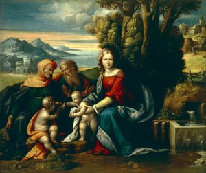 Santa Conversa, de Benvenuto Garofalo (1481-1559) de Benvenuto Tisi da Garofalo