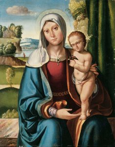 A Madonna e a Criança de Benvenuto Tisi da Garofalo