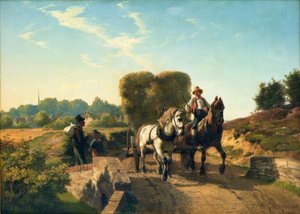 Berend Goos, regresso a casa da colheita do feno de Berend Goos
