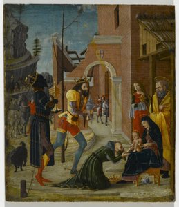 A Adoração dos Magos, c.1485-95 (tempera no painel)
