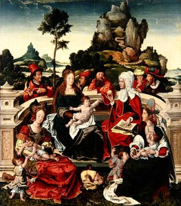 O Santo Parentesco (óleo sobre painel)