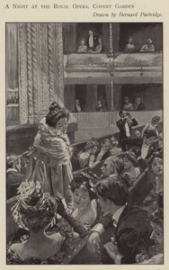 Uma noite na Royal Opera, Covent Garden, Londres (litho)