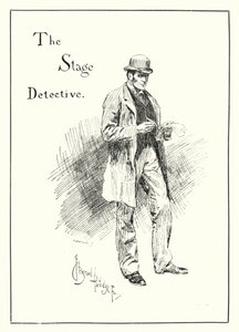 O Detective de Palco (gravação) de Bernard (after) Partridge