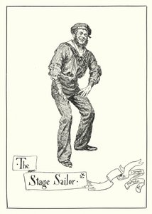 The Stage Sailor (gravura) de Bernard (after) Partridge