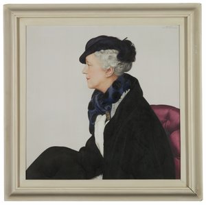 Retrato de Lady Mendl (1865-1950), de solteira Ella de Wolfe, chamada "Elsie" (óleo sobre tela)