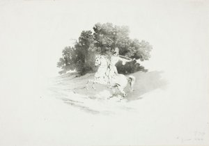 Trompetista a cavalo