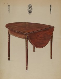 Mesa Pembroke (Drop Leaf) de Bernard Gussow