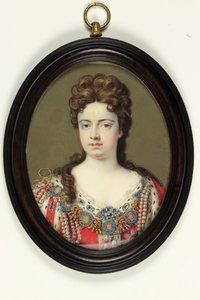 Rainha Ana (aguarela sobre marfim)