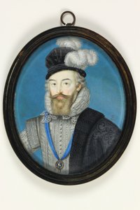Robert Dudley, Conde de Leicester (aguarela em velino)