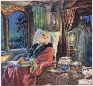 Como era melhor juventude, ilustração do "Rabino Ben Ezra" de Robert Browning (cor litho)