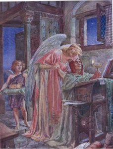 Mas todo o mundo é grosseiro, ilustração do "Rabino Ben Ezra" de Robert Browning (cor litho)