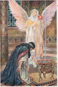 A juventude terminou, ilustração do "Rabino Ben Ezra" de Robert Browning (cor litho)