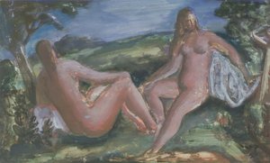 Banhistas, c.1940 (guache sobre papel)