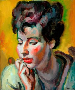 Retrato de uma jovem judia, c.1928 (óleo sobre tela)