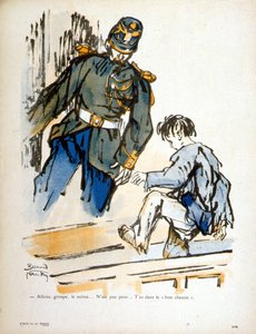 Criança e Condestável - gravura de Bernard Naudin