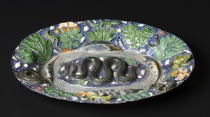 Bandeja rústica, 1500s atrasados.