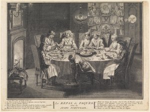 A celebração da refeição de Pessach de Bernard Picart
