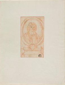 Medalhão Retrato de um clérigo de Bernard Picart