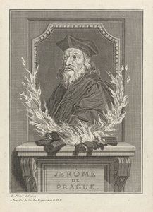 Retrato de Jerônimo de Praga, 1712 de Bernard Picart