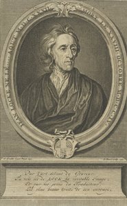 Retrato do médico e filósofo John Locke 1632-1704, 1721. de Bernard Picart