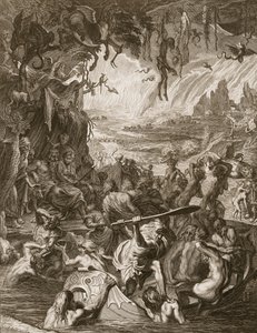 Cena do Inferno, 1731 de Bernard Picart