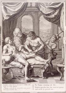 Telephus curado pela ferrugem da mesma lança que o feriu, 1731