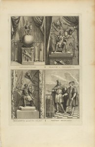 Vitzliputsli/Tlalock ou Tescalipuca/Tescalinpuca/Sacerdotes mexicanos de Bernard Picart