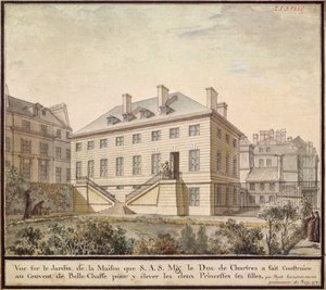 O Pavilhão em Bellechasse, 1778 (wc no papel) de Bernard Poyet