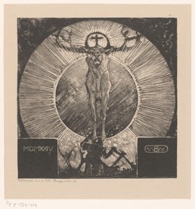 Figura para a aparição de um veado
t Visioen van St. Hubertus (Composição I) (título original)