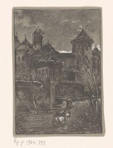 Castelo com dois cavaleiros de Bernard Willem Wierink