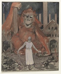 Cavaleiro e Macaco Gigante
