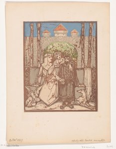 Casal sentado de Bernard Willem Wierink