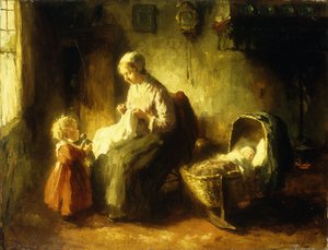 Ajudante da Mãe (óleo sobre tela)